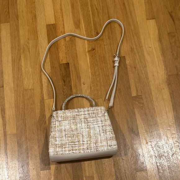 LC Lauren Conrad | Elegant Tweed Handbag with Chain Handle - Picture 13 of 16